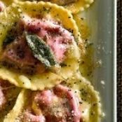 BEET FILLED RAVIOLI FROM THE DOLOMITES